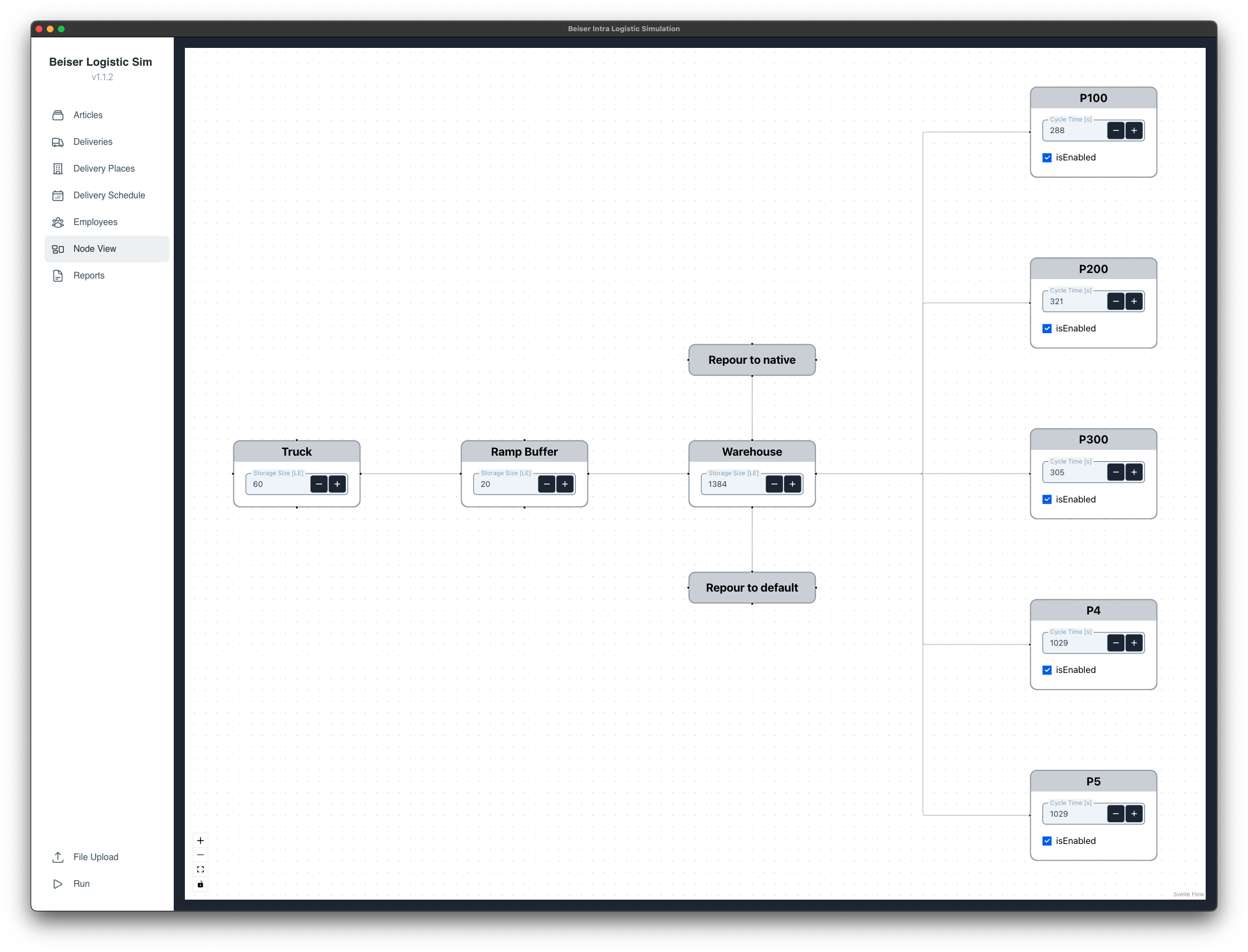 Intra Logistic Simulation Screenshot 1